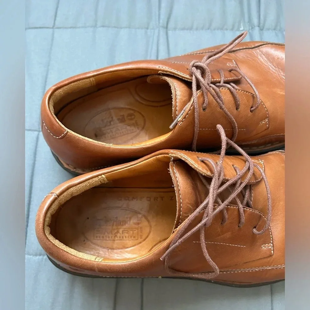 TIMBERLAND Leather Oxford Brown Men’s Oxford Lace Up Size 11 Business Comfort